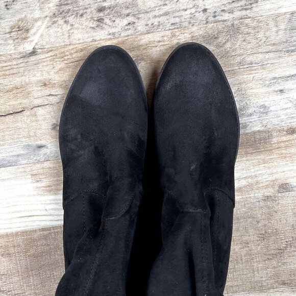 Unisa Maury Women's Over The Knee Boots Black Faux Suede size 8.5W - Picture 9 of 10